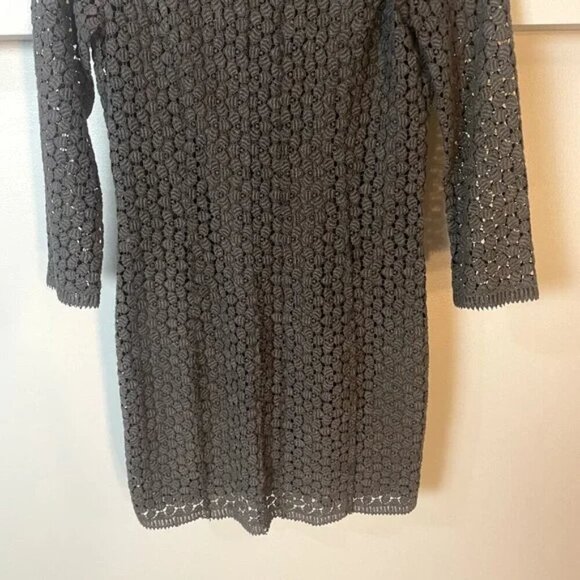 Diane Von Furstenberg Caritan Crochet Eyelet Mini Dress Size 10 - Picture 3 of 12